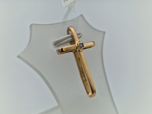 Золотой кулон с цирконом, 1.78 г