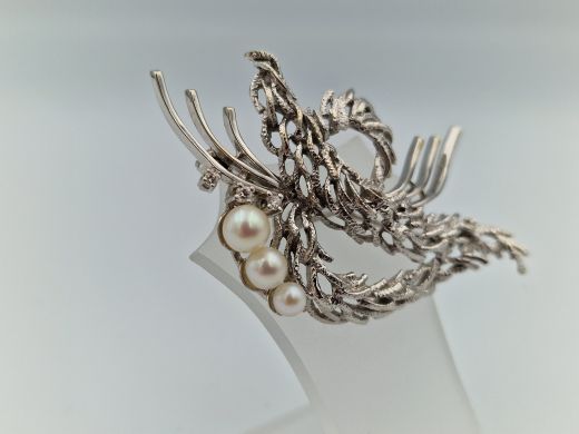 Zelta broša ar briljantiem, 11.53 g