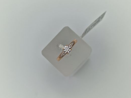 Zelta gredzens ar cirkoniju, 1.95 g, izm. 18.5