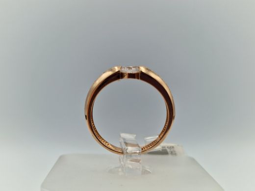 Zelta gredzens ar cirkoniju, 2.08 g, izm. 15.5