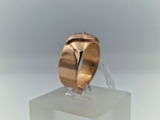 Zelta gredzens ar cirkoniju, 5.23 g, izm. 18