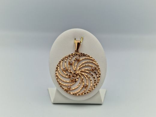 Zelta kulons ar cirkoniju, 4.7 g