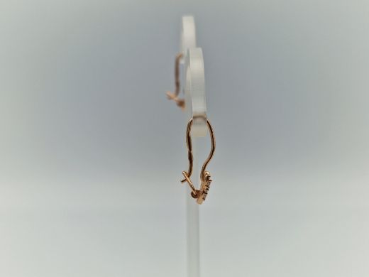 Zelta auskari ar cirkoniju, 1.24 g