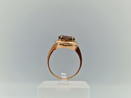 Zelta gredzens ar cirkoniju, 5.14 g, izm. 20.5