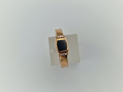 Zelta gredzens ar cirkoniju, 3.58 g, izm. 21.5