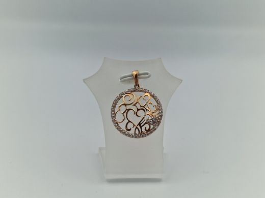 Zelta kulons ar cirkoniju, 1.4 g