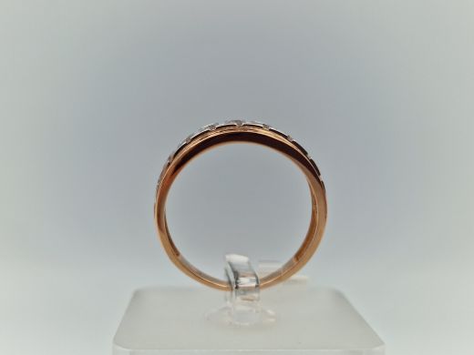 Zelta gredzens ar cirkoniju, 2.63 g, izm. 19