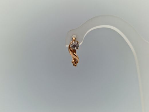 Zelta auskari ar cirkoniju, 2.75 g