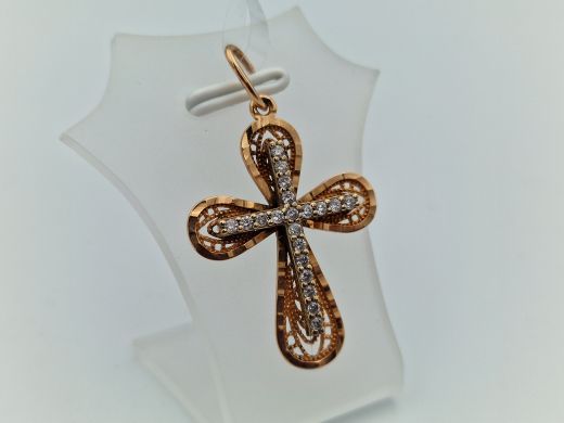 Золотой кулон с цирконом, 2.13 г