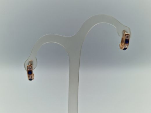 Zelta auskari ar cirkoniju, 0.81 g