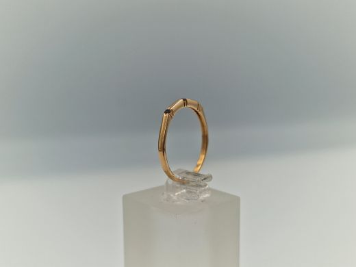 Zelta gredzens ar cirkoniju, 1.15 g, izm. 16.5