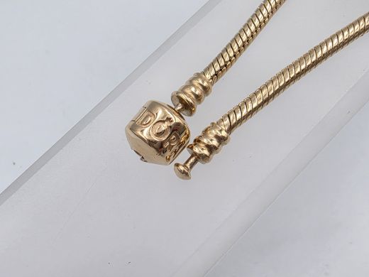 Золотой браслет с цирконом, 28.94 г, разм. 18.5