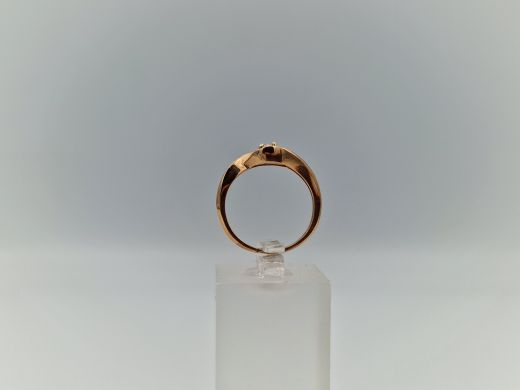 Zelta gredzens ar cirkoniju, 1.75 g, izm. 16