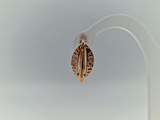 Zelta auskari ar cirkoniju, 1.89 g