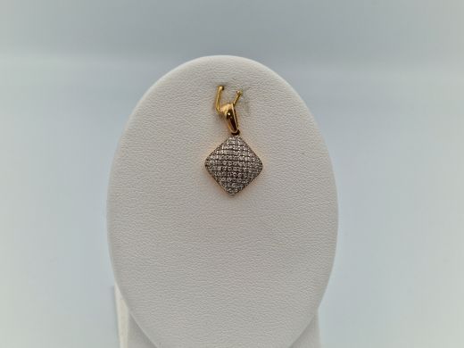 Zelta kulons ar cirkoniju, 1.56 g