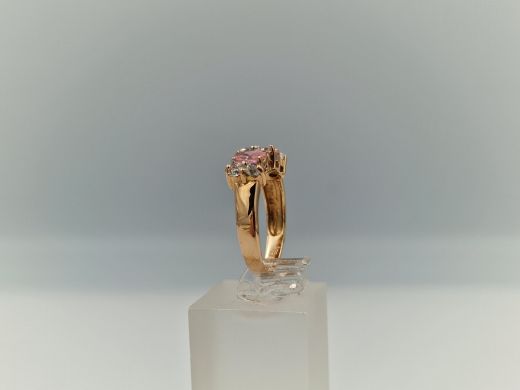 Zelta gredzens ar cirkoniju, 4.11 g, izm. 17.5