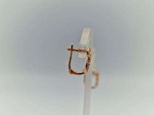 Zelta auskari ar cirkoniju, 1.32 g