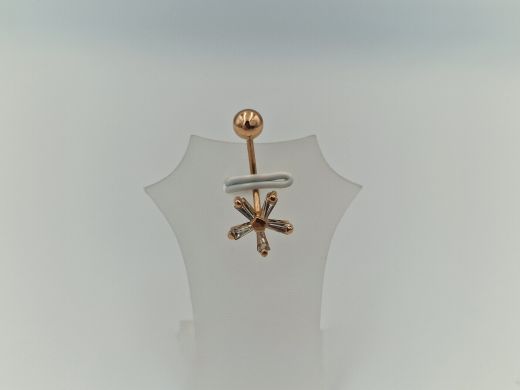 Золотой кулон с цирконом, 1.39 г