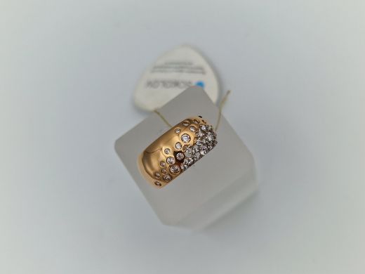 Zelta gredzens ar cirkoniju, 3.28 g, izm. 18.5