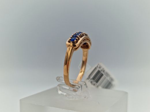 Золотое кольцо с цирконом, 1.9 г, разм. 16