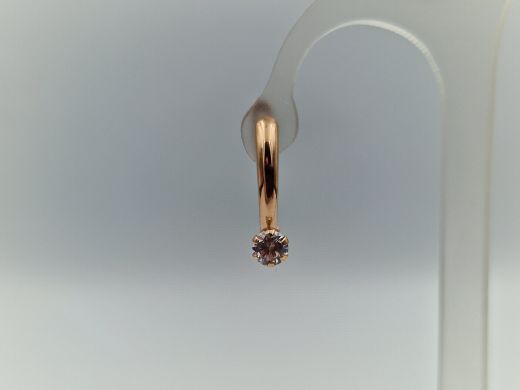 Zelta auskari ar cirkoniju, 1.16 g
