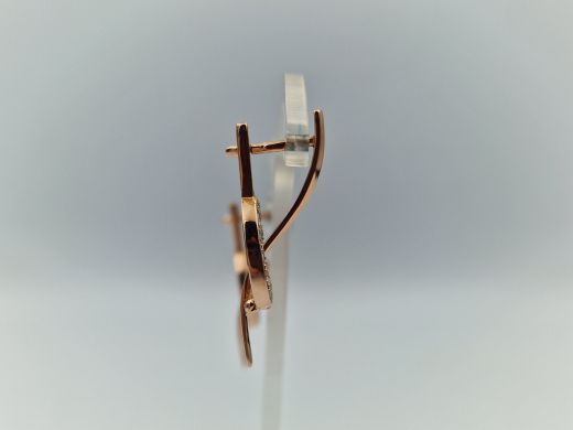 Zelta auskari ar cirkoniju, 3.68 g