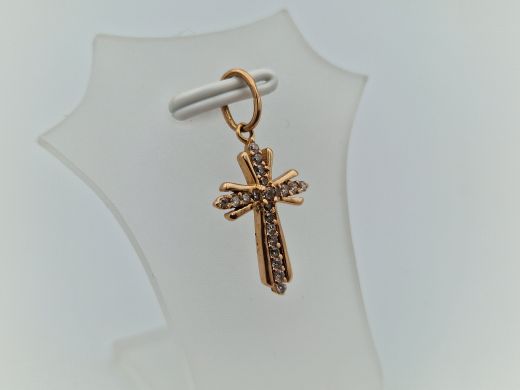 Золотой кулон с цирконом, 1.09 г