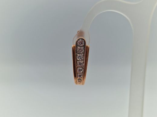 Zelta auskari ar cirkoniju, 3.29 g