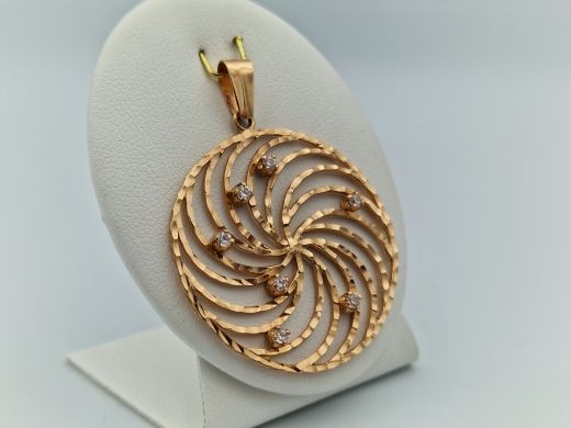 Zelta kulons ar cirkoniju, 4.7 g