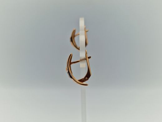 Zelta auskari ar cirkoniju, 2.75 g