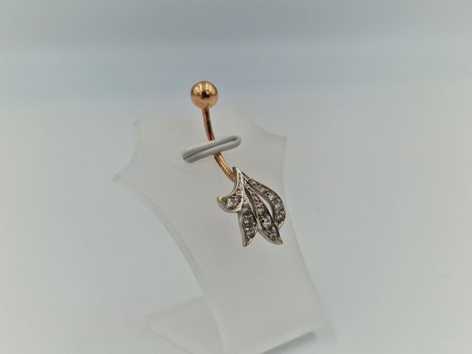 Золотой кулон с цирконом, 1.61 г