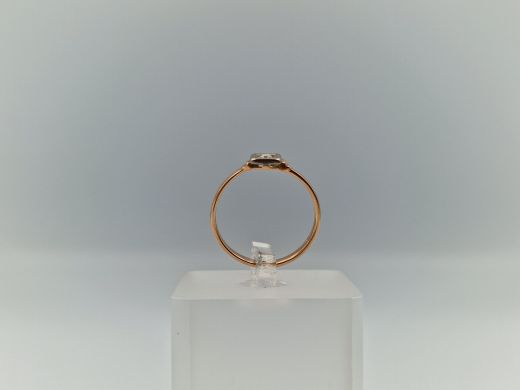 Zelta gredzens ar cirkoniju, 1.85 g, izm. 17.5