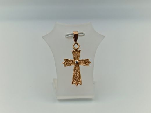 Золотой кулон с цирконом, 1.67 г