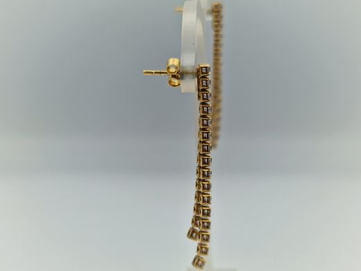 Zelta auskari ar cirkoniju, 3.29 g