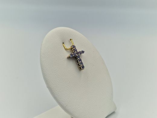 Золотой кулон с цирконом, 1.04 г