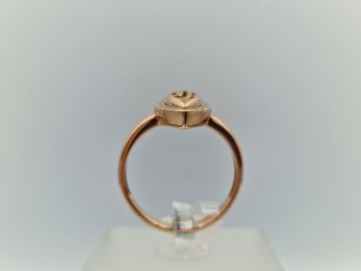 Zelta gredzens ar cirkoniju, 3.64 g, izm. 18.5