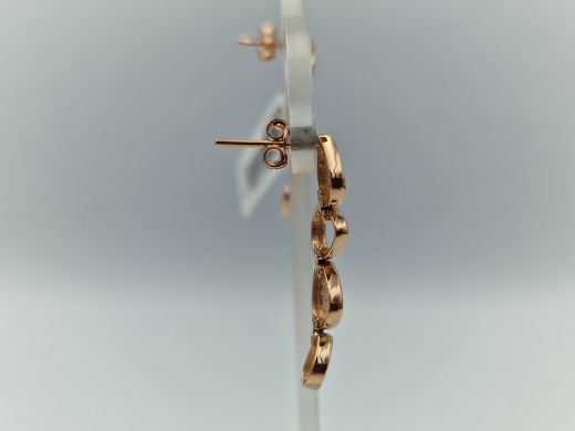 Золотые серьги с цирконом, 3.86 г