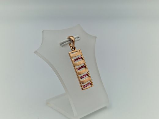 Золотой кулон с цирконом, 1.2 г