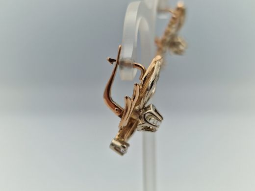 Zelta auskari ar cirkoniju, 9.51 g