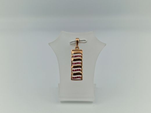 Золотой кулон с цирконом, 1.2 г