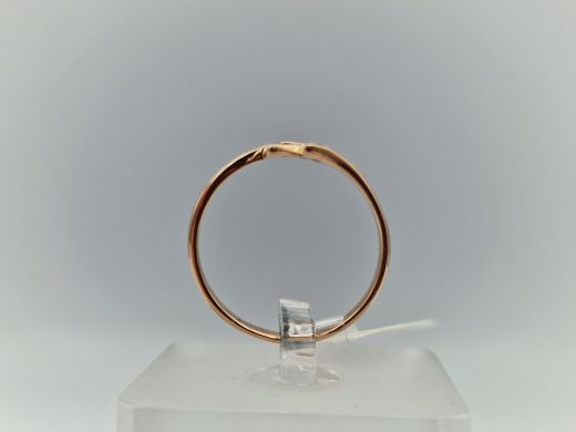 Zelta gredzens ar cirkoniju, 2.06 g, izm. 18