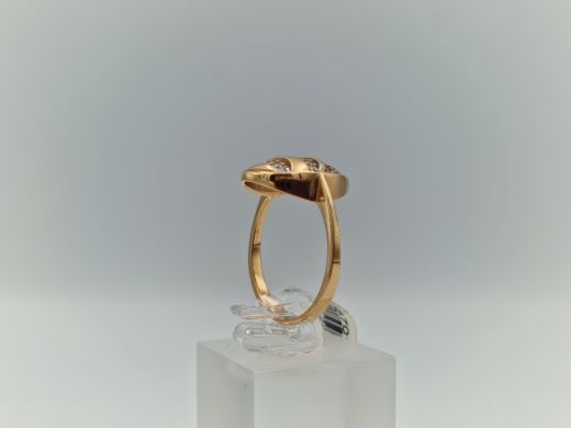 Zelta gredzens ar cirkoniju, 2.87 g