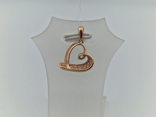 Золотой кулон с цирконом, 1.3 г