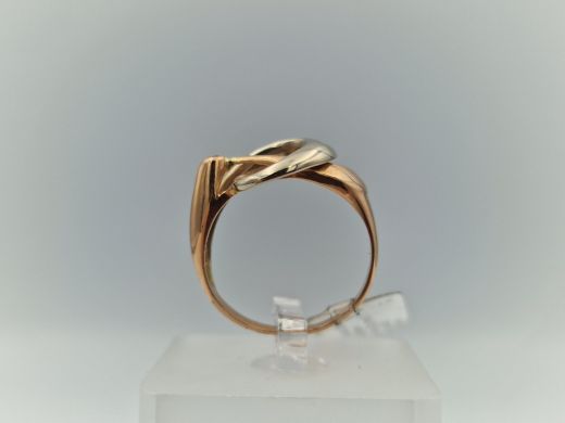 Zelta gredzens ar cirkoniju, 4.29 g, izm. 18