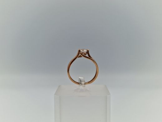 Zelta gredzens ar cirkoniju, 1.74 g, izm. 16