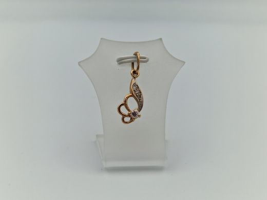 Zelta kulons ar cirkoniju, 1.15 g