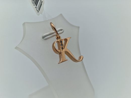 Zelta kulons ar cirkoniju, 1.91 g