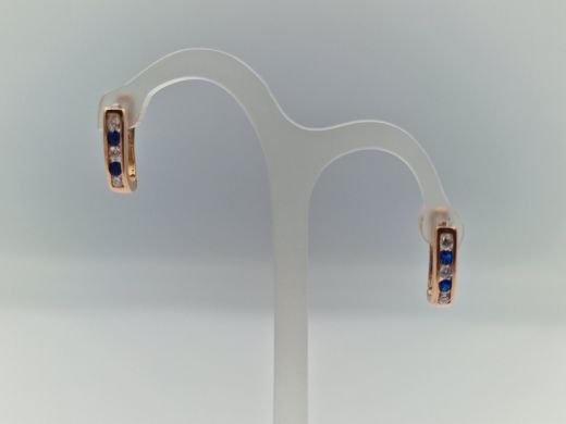 Zelta auskari ar cirkoniju, 2.03 g