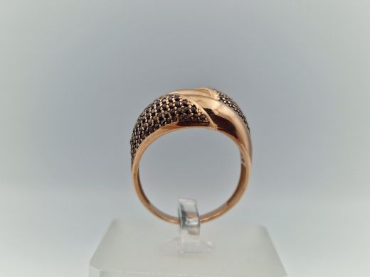 Zelta gredzens ar cirkoniju, 4.99 g, izm. 18