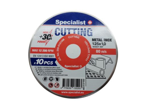 Specialist Cutting 125X1,0 Wa60T 4Bf 10Gb